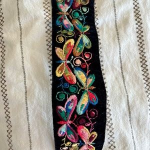Vintage embroidered Butterfly Belt